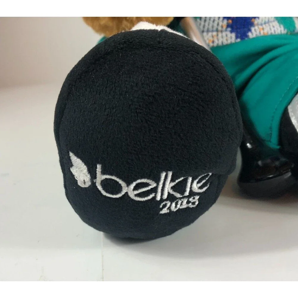 Belk 125th Anniversary Golfing Teddy Bear Plush Toy NWT Belkie 2013 16 Inch